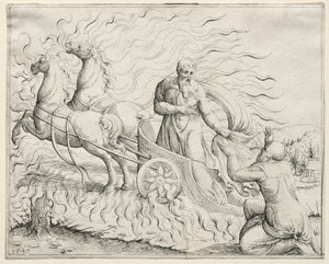 Elijah Ascends to Heaven by Augustin Hirschvogel