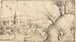 Landscape with a Town at Left