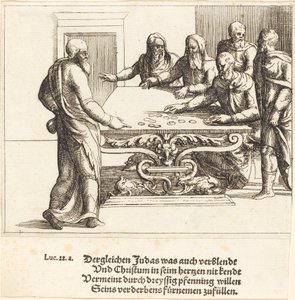 The Payment of Judas by Augustin Hirschvogel