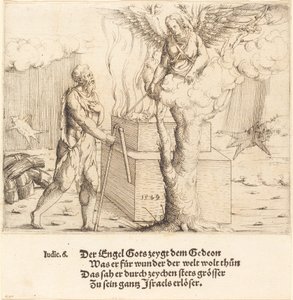The Sacrifice of Gideon by Augustin Hirschvogel
