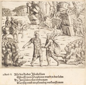 The Victory of Judas Maccabeus Over Niccanor by Augustin Hirschvogel