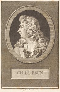 Charles Le Brun by Augustin de Saint-Aubin