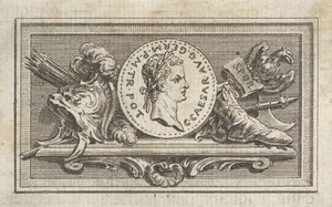 Medal with Portrait of Caligula, published in 1768 by Augustin de Saint Aubin