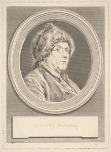 Portrait of Benjamin Franklin by Augustin de Saint Aubin