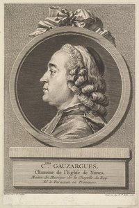 Portrait of Charles Gauzargues by Augustin de Saint Aubin