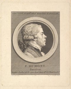 Portrait of François Dumont by Augustin de Saint Aubin
