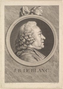 Portrait of Jean-Baptiste Le Blanc, 1750 by Augustin de Saint Aubin