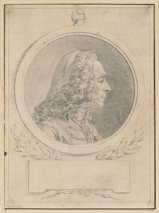 Portrait of Voltaire, after His Bust by Jean-Baptiste Lemoyne II