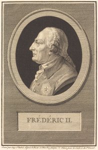 Frederick II by Augustin de Saint Aubin after Barthelemy Blaise