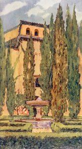 Court of Lindaraxa, The Alhambra by Augustine Fitzgerald