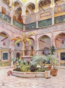 Courtyard of the Bibliotheque Nationale, Algiers