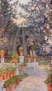 In the Garden of the Generalife, Granada by Augustine Fitzgerald