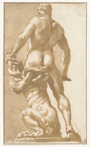 Hercules Kills the Hydra of Lerna by Augustinus Terwesten (I)