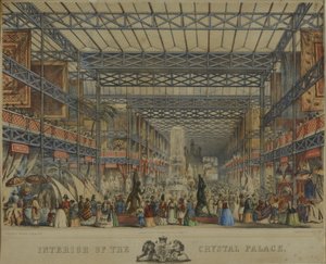 Interior of the Crystal Palace by Augustus Butler