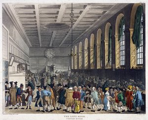 Interior of Custom House, London