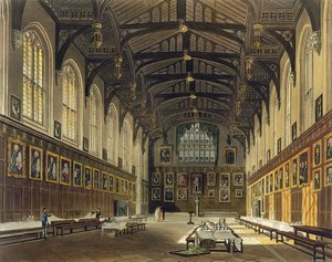 Interior of the Hall of Christ Church, illustration from the 