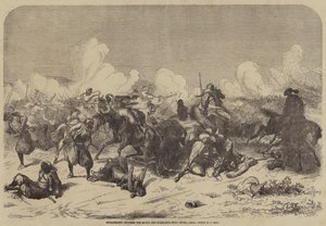 Engagement between the Moors and Spaniards near Ceuta by Augustus J. Beck