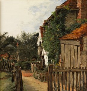 A Cottage Garden by Augustus Leopold Egg