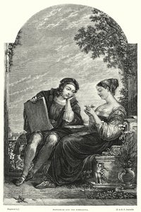 Raffaelle and the Fornarina by Augustus Wall (after) Callcott