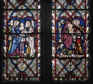 Lady Chapel Window with Scenes from the Life of the Virgin (detail) by Augustus Welby Northmore Pugin