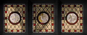 Library Windows with Netherlandish Roundels