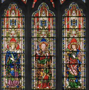 Virgin and Christ with Saints, East Window (detail)