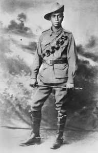 Portrait of an Aboriginal serviceman, Private Walter Christopher George Saunders, c.1916