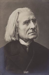 Franz Liszt, Hungarian composer by Austrian Photographer