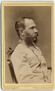 Portrait of The Emperor Francois Joseph of Austria (1830-1916) and King of Hungary (1867-1916), from the house of Habsburg-Lorraine. Photograph of the Victor Angerer workshop in Vienna. by Austrian Photographer