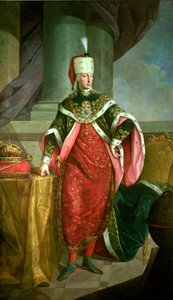 Emperor Francis I, Holy Roman Emperor, wearing the official robes of the Order of St. Stephan by Austrian School