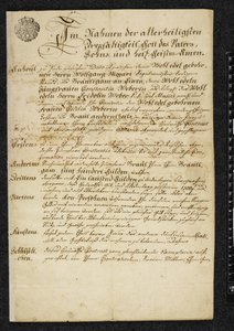 Marriage Certificate of Wolfgang Amadeus Mozart and Constanze Weber by Austrian School