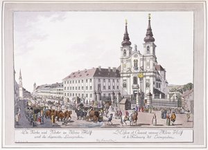 Parish Church and Convent of Mariahilf in Leimggruben by Austrian School