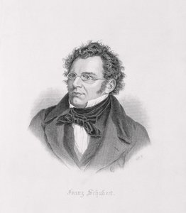 Portrait of Franz Schubert (1768-1827) by Austrian School