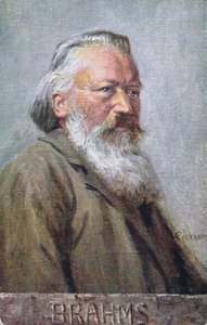 Postcard Depicting Johannes Brahms