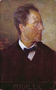 Postcard Depicting a Portrait of Gustav Mahler c.1910 by Austrian School
