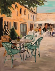 Charming Outdoor Cafe