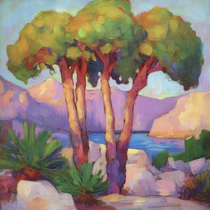 Glowing Coastal Trees by Avanesova Elena
