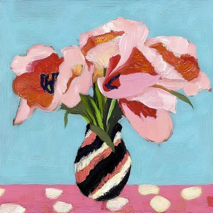 Pink Tulips Still Life