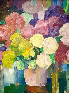 Vibrant Floral Bouquet by Avanesova Elena