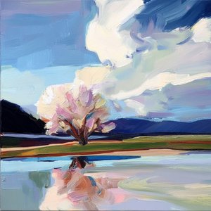 Vibrant Spring Landscape by Avanesova Elena