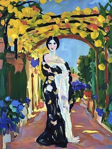 Woman Under Yellow Arch by Avanesova Elena