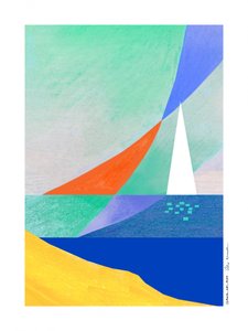 Geometric Ocean View by Awol Art Alex