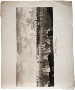 New York Harbour, from Brooklyn to Long Island, from an Atlas of the United States, 1824