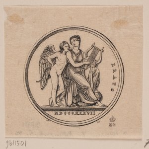 Medal Depicting Erato by Axel Theodor Kittendorff