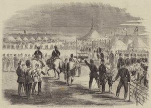The Rifle-Shooting Contest at Wimbledon, Her Majesty Firing the First Shot by B. Clayton