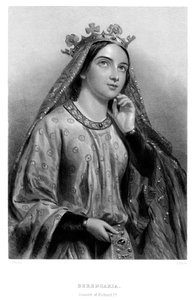 Berengaria of Navarre c1164-1230, queen consort of King Richard I, 19th century by B. Eyles