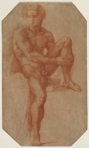Seated Male Nude, c. 1516-1520