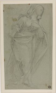 Standing Draped Female Figure by Baldassare Franceschini