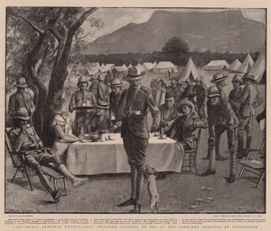 Lady Henry Bentinck Entertaining Wounded Officers to Tea at the Portland Hospital at Rondebosch