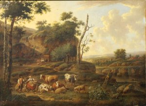 Landscape with Figures and Animals